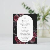 Budget Rode Roos Halloween Vleermuizen Trouwen- Zw (Staand voorkant)