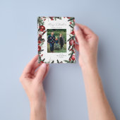 Budget Rode Versieringen & Dennenboom Prettig Kers Flyer (Hand)