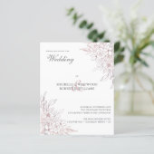 BUDGET Romantic Chic Roos Gold Floral Wedding (Staand voorkant)