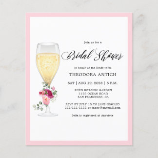 Budget Romantic Floral Bridal Shower