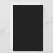BUDGET Romantisch Script Zwart-wit bruiloft (Achterkant)