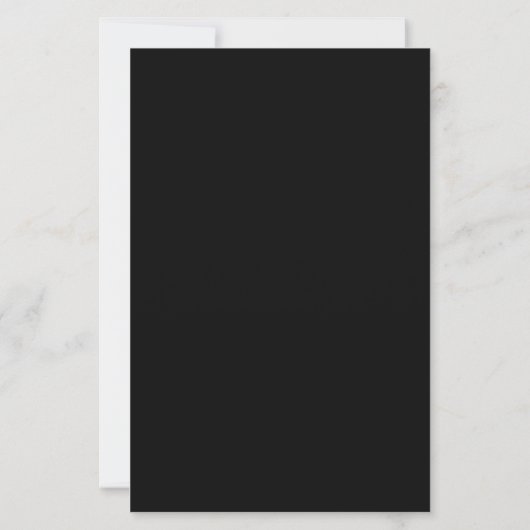 BUDGET Romantisch Script Zwart-wit bruiloft (Achterkant)