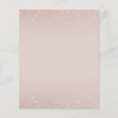 Budget Roos Gold Blush Glitter Afstudeerder Party  (Achterkant)