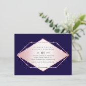 Budget Roos Gold Foil Kijk Geometric Wedding (Staand voorkant)