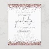 Budget Roos Gold Glitter 2024 Afstuderen (Voorkant)