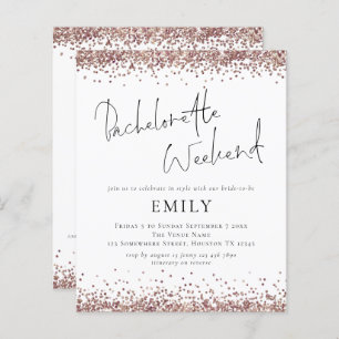 Budget Roos Gold Glitter Bachelorette Weekend