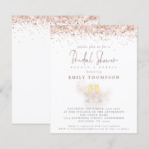 Budget Roos Gold Glitter Champagne Vrijgezellenfee