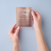 Budget Roos Gold Glitter Elke dag Flyer (Hand)