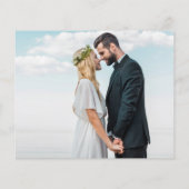 Budget Roos Gold Glitter Foto Weddenschap Dank u (Achterkant)