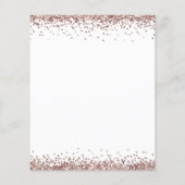 Budget Roos Gold Glitter Jubileum Dinner Invite (Achterkant)