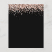 Budget Roos Gold Glitter QR Black Weddenschap RSVP (Achterkant)