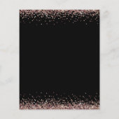 Budget Roos Gold Glitter Script Black RSVP (Achterkant)