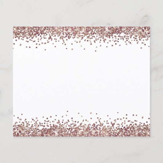 Budget Roos Gold Glitter Script Bridesmaid Request (Achterkant)