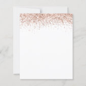 Budget Roos Gold Glitter Script Weddenschap (Achterkant)
