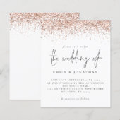 Budget Roos Gold Glitter Script Weddenschappen Uit (Voorkant / Achterkant)