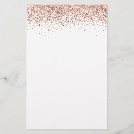 Budget Roos Gold Glitter Script Weduwmenu (Achterkant)
