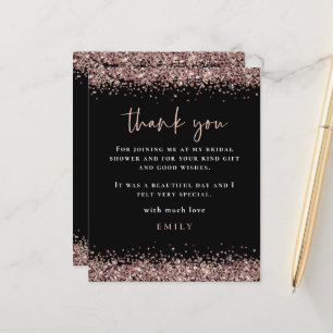 Budget Roos Gold Glitter Vrijgezellenfeest Black H