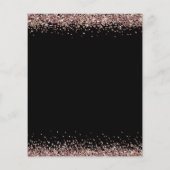 Budget Roos Gold Glitter Weddenschap Black Opslagd (Achterkant)