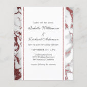 Budget Roos Gold Marble Classic Typography Weddend (Voorkant)