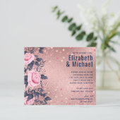 BUDGET Rosegold Blue WEDDING Girly Glam (Staand voorkant)