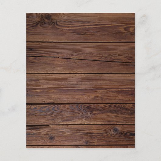 Budget Roustic String Lights Greenery Wedding Invi (Achterkant)