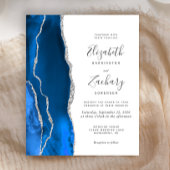 Budget Royal Blue Silver Agate Wedding