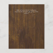 BUDGET Roze Bloemige Trouw Uitnodigingen Flyer (Achterkant)