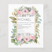 BUDGET Roze Blozende Bloemige Salie Groene Huweli (Voorkant)