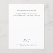 Budget Roze Boho Bloemendetails Flyer (Achterkant)