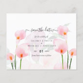 BUDGET Roze Calla Lily Weddenschap Opslagdatum QR- (Voorkant)