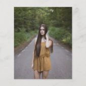 Budget roze eenvoudige foto ze deed het Afstuderen (Achterkant)