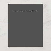 BUDGET Roze en Grijze Floral bruiloft (Achterkant)