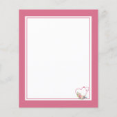 BUDGET Roze Floral Stethoscoop Hartelijk dank (Achterkant)