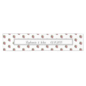 Budget roze Floral Wedding Table Runner Korte Tafelloper (Horizontaal)