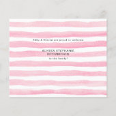 Budget Roze Foto Welkome geboortebrochure Flyer (Achterkant)