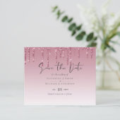 BUDGET Roze Glitter Bruiloft (Staand voorkant)