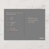 Budget Roze gouden glansfolie uitziende trouw- Briefkaart (Achterkant)