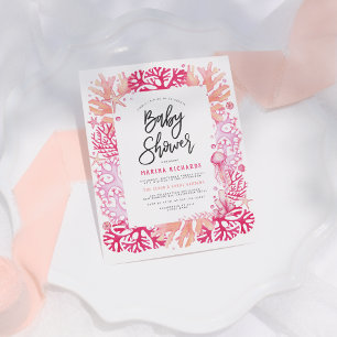 Budget Roze Koraal & Kwal Zeevaart Thema Babyfeest