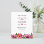 BUDGET  roze magenta pinda's Floral Wedding (Staand voorkant)