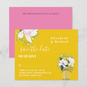 BUDGET Roze Magnolias Floral redt de data