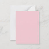 BUDGET Roze olifant Baby shower Dank u wel Notitiekaartje (Achterkant)