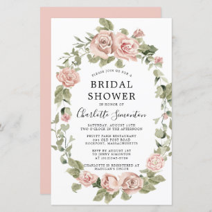 Budget Roze Rose Floral Bridal Shower