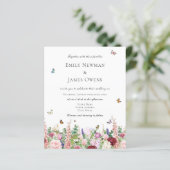 Budget Roze Wildbloemen & Butterflies Wedding (Staand voorkant)