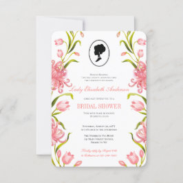 Budget roze wilde bloemen Bridgerton Vrijgezellenf Kaart