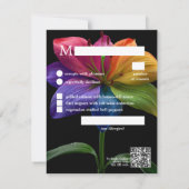 🌈 Budget RSVP Fête & Flourir Amour Technicolor (Dos)