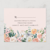 Budget RSVP/Floral/RSVP-kaart. Flyer (Achterkant)