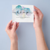 BUDGET/ RSVP Kaart-Folder. Folder Flyer (Hand)