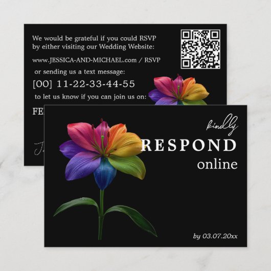 🌈 Budget RSVP online Technicolor Love  (Devant / Derrière)