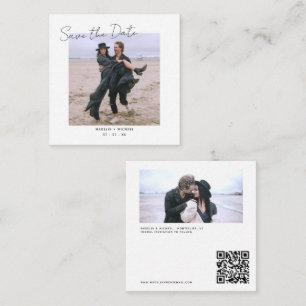Budget RSVP QR Code Détails photo Carte Mariage