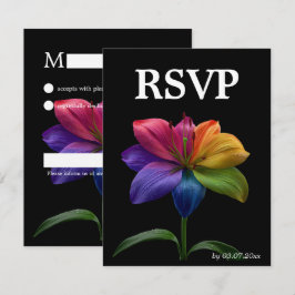 🌈 Budget RSVP Technicolor Love  Kaartje
